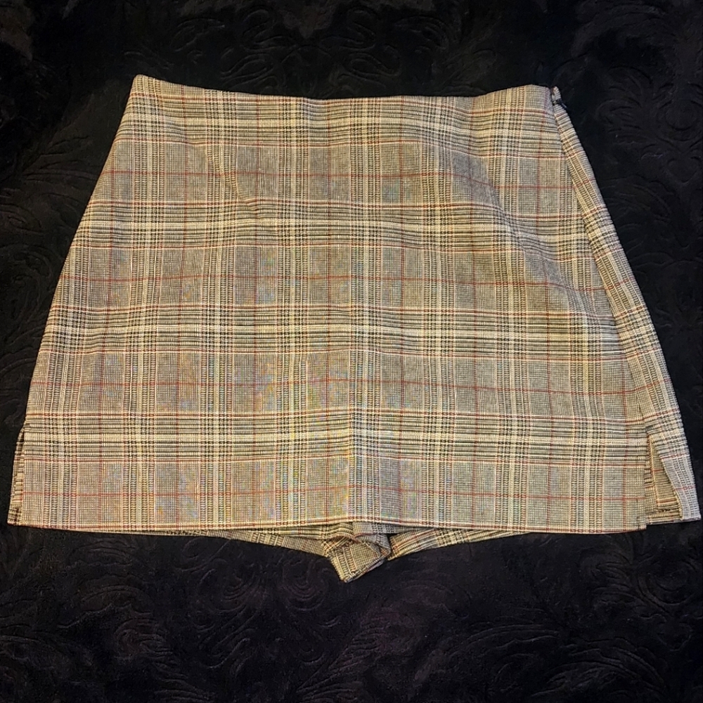 Plaid Skort
